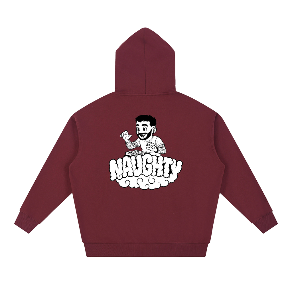 Naughty on A Nimbus Hoodie