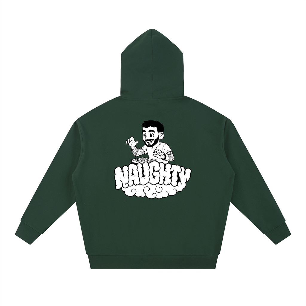 Naughty on A Nimbus Hoodie