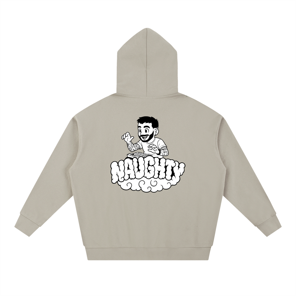Naughty on A Nimbus Hoodie