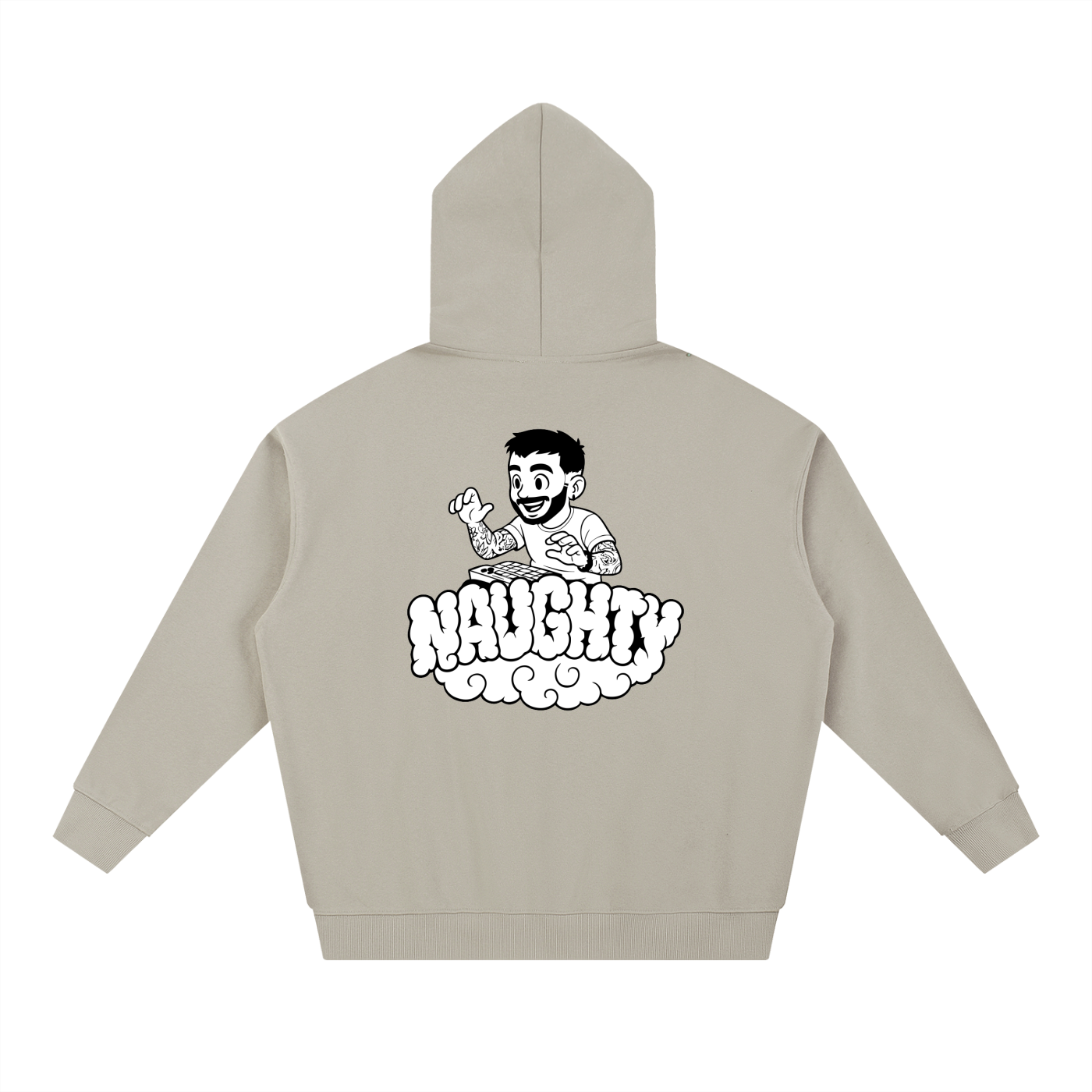Naughty on A Nimbus Hoodie