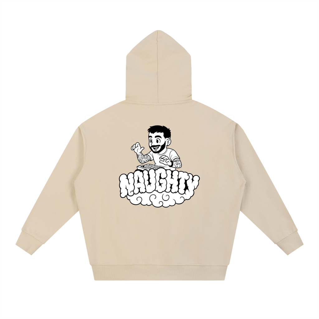 Naughty on A Nimbus Hoodie