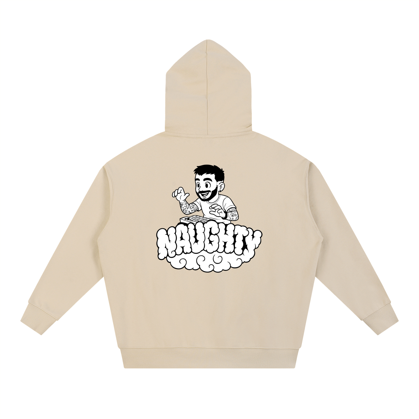 Naughty on A Nimbus Hoodie